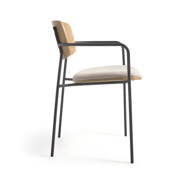 Must-puiduvärvi söögitool Maureen – Kave Home-image-3