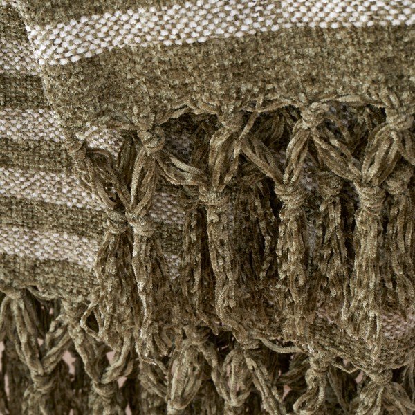Roheline sametist tekk 130x170 cm Stripe Chenille - Catherine Lansfield-image-1