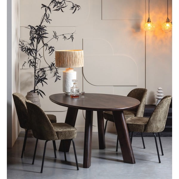 Khakivärvi sametist söögitoolid 2tk komplektis Vogue - WOOOD-image-1