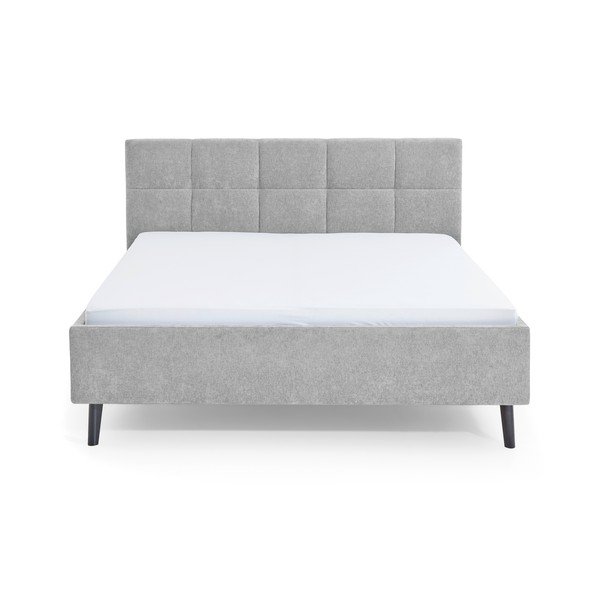 Hall polsterdatud kaheinimesevoodi panipaigaga ja liistudest raamiga 180x200 cm Nova - Meise Möbel