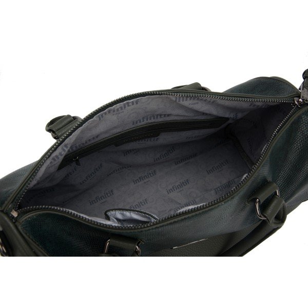 Tmavě zelená kabelka z koženky Infinitif Begonia-image-4