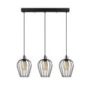 Must rippvalgusti 3 pirnile Tel Long - Opviq lights