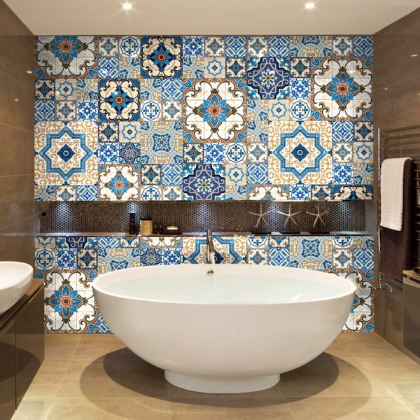 60 dekoratiivse seinakleebise komplekt, 10 x 10 cm Toundra - Ambiance-image-3