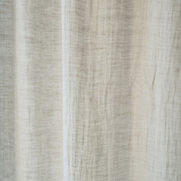 Beežist linasest riidest kergekujuline kardin tunneliga Daytime, 250 x 130 cm - Linen Tales-image-1