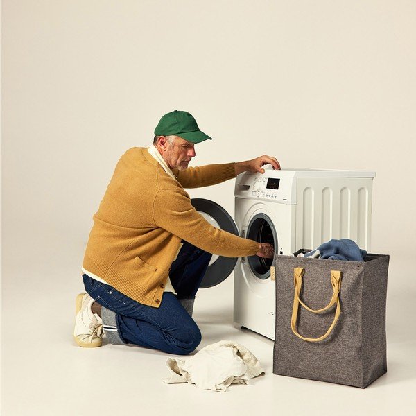 Hall riidest pesukorv 53 l Laundry Hub Tweed - Rolser-image-3