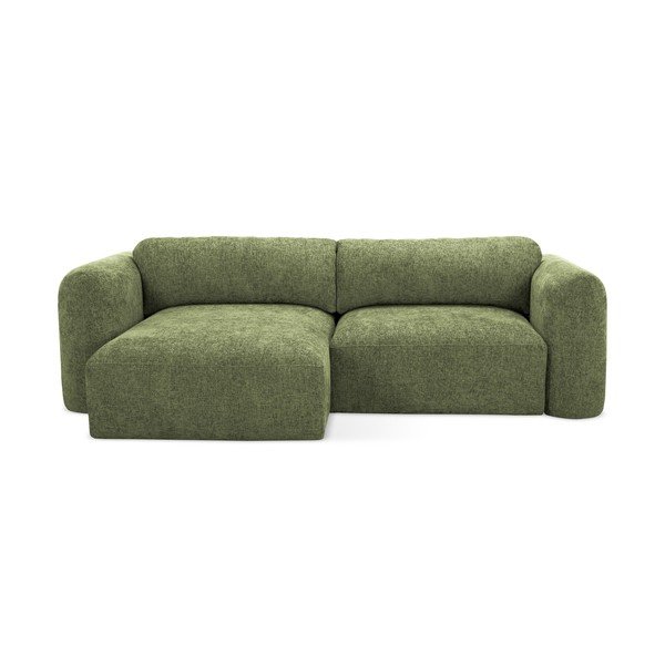 Roheline panipaigaga šenillist nurgadiivanvoodi (vasak nurk) Mele - Makamii