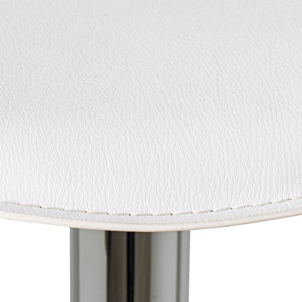 Valged kunstnahast reguleeritava kõrgusega baaritoolid 2tk komplektis (istme kõrgus 73 cm) - Casa Selección-image-3