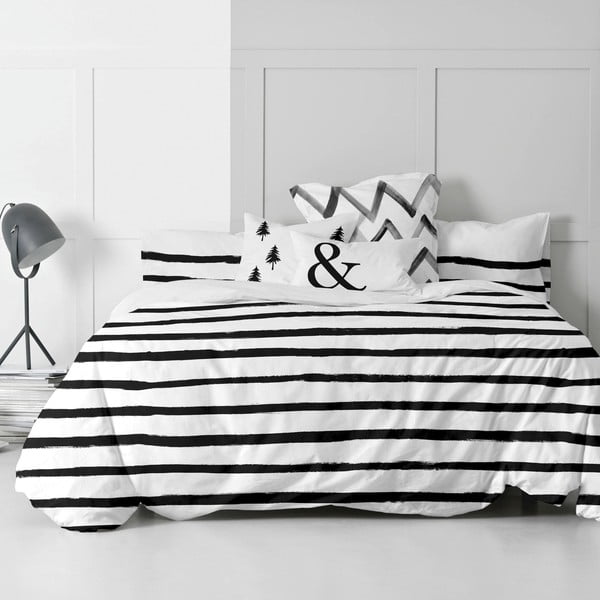 Puuvillane tekipadi triibuline, 140 x 200 cm Nordica - Blanc-image-4