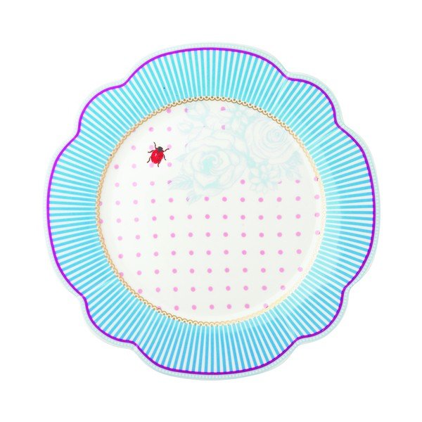 Porcelánový talíř  Stripie od Lisbeth Dahl, 24 cm, 4 ks-image-1