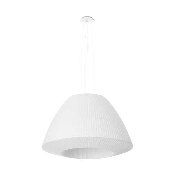Valge rippvalgusti klaasist lambivarjundiga ø 60 cm Soprano - Nice Lamps