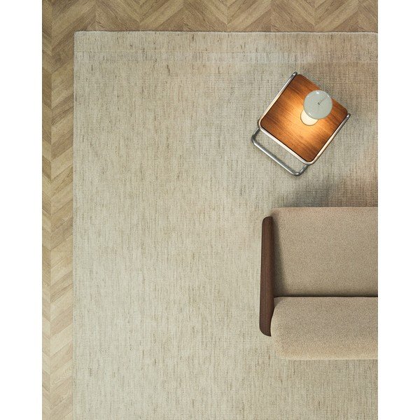 Kreem käsitsi kootud villane vaip 200x300 cm Dalena - Kave Home-image-1