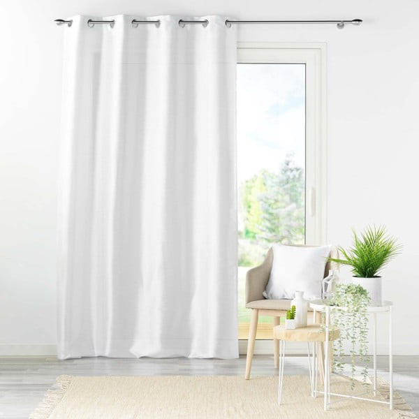 Valge satiinist kardin 140x240 cm Shana - douceur d'intérieur-image-3