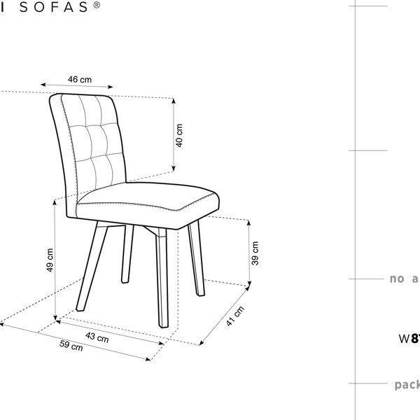 Hnědá jídelní židle Mazzini Sofas Tulip-image-1