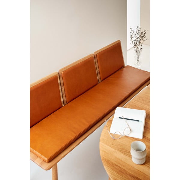 Konjaki pruun nahast pink Elba - Hammel Furniture-image-3