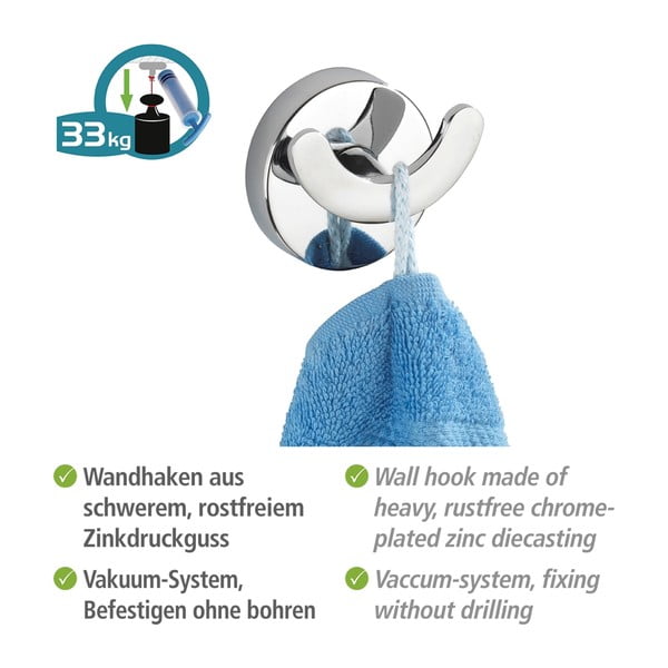 Vacuum-Loc Duo isereguleeruv konks, kandevõime kuni 33 kg Capri - Wenko-image-2