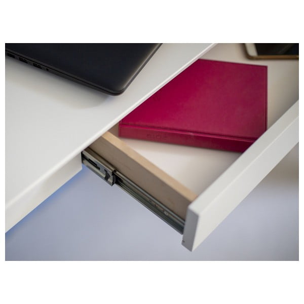 Valge töölaud, pikkus 105 cm Mimo - Ragaba-image-1