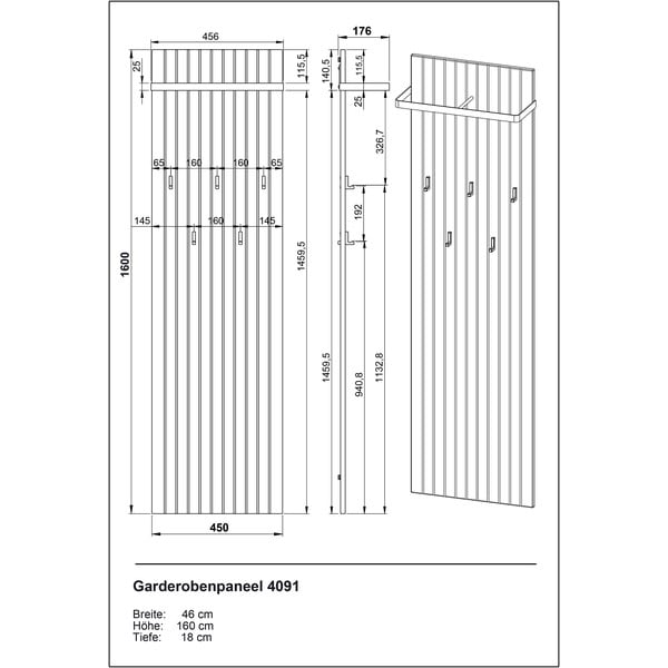Tammespoonist seinariiul 46 cm Libbiano - Germania-image-3