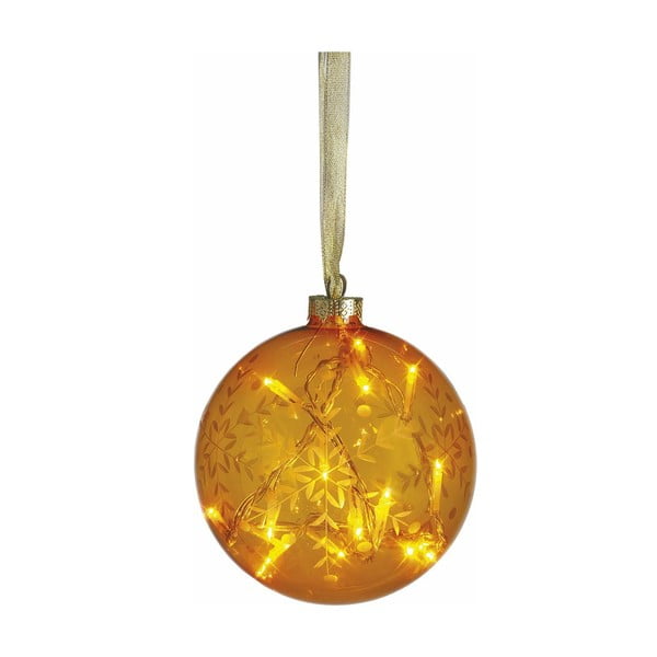 Svítící koule Vesta Yellow, 12 cm