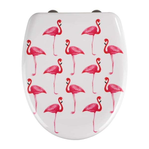 Lihtne sulgemisega WC-iste , 45 x 38 cm Flamingo - Wenko