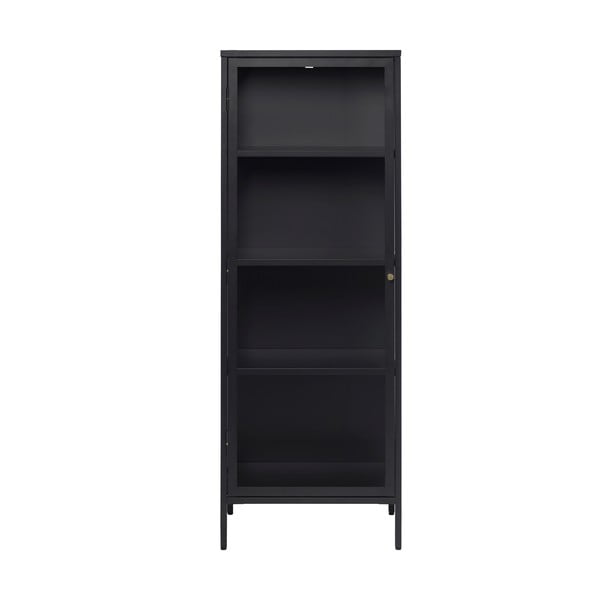 Must metallist vitriinkapp 58x160 cm Carmel - Unique Furniture