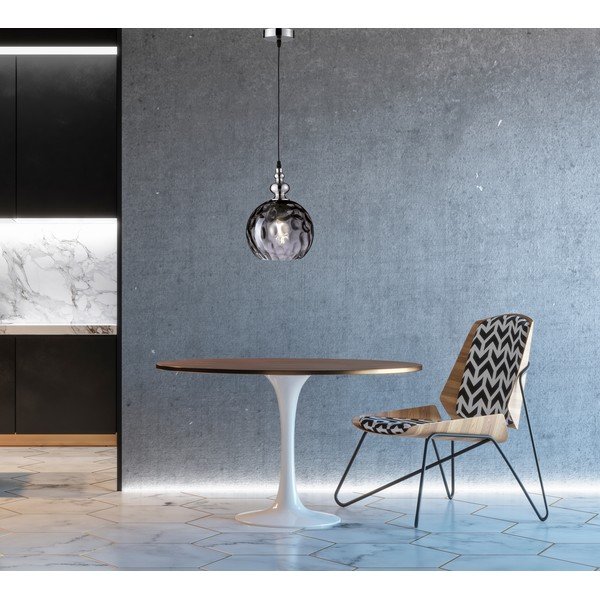 Mustast klaasist rippvalgusti Lumi Uller - Fischer & Honsel-image-1