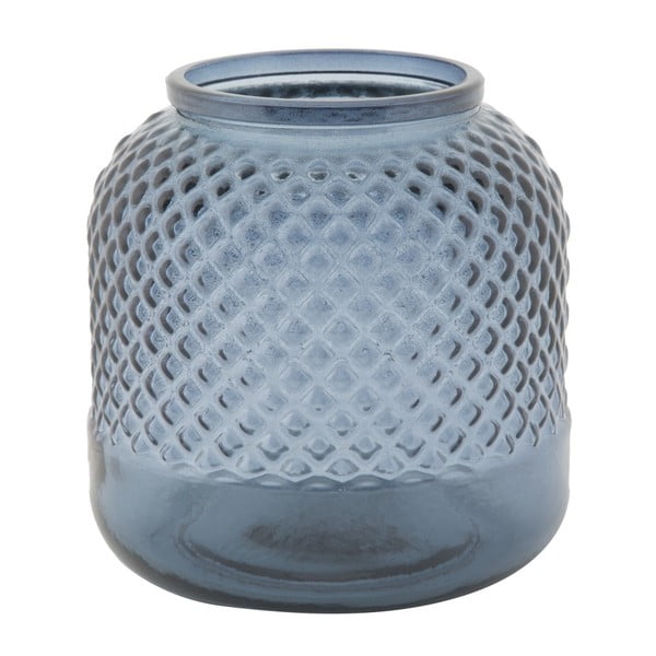 Modrá váza z recyklovaného skla Mauro Ferretti Bolter, ⌀ 19 cm