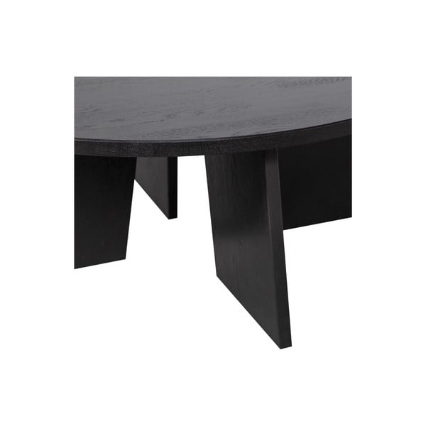 Must ümmargune diivanilaud ø 90 cm Fries - WOOOD-image-3