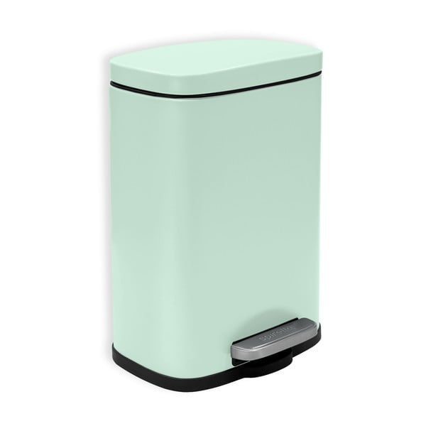 Piparmündivärvi terasest prügikast 5 l Akira - Spirella