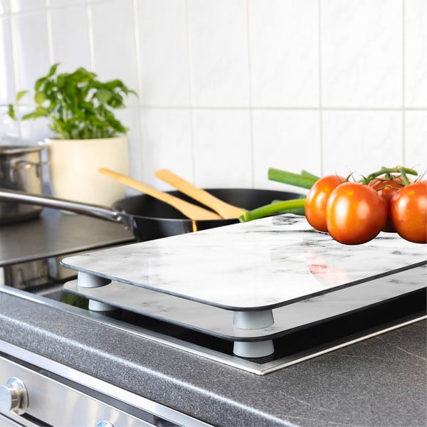 Klaasist pliidikatte komplekt 2 tk, 52 x 30 cm Marble - Wenko-image-1