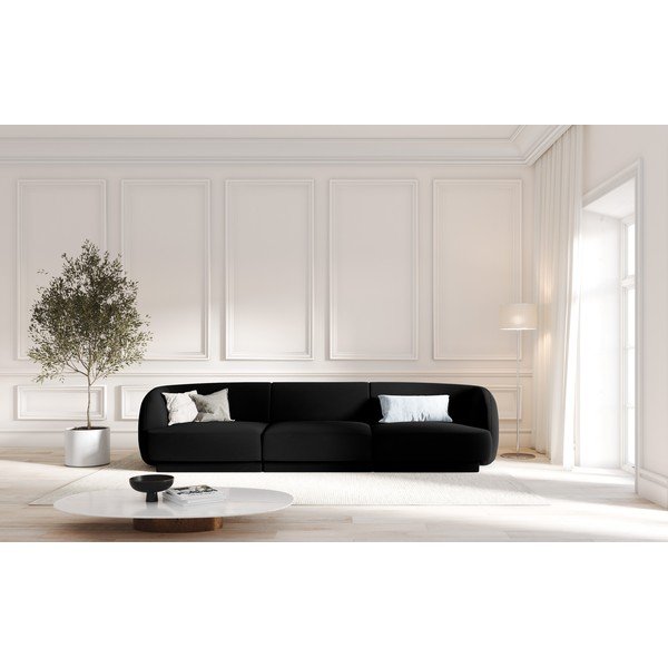 Must sametne diivan 259 cm Miley - Micadoni Home-image-1