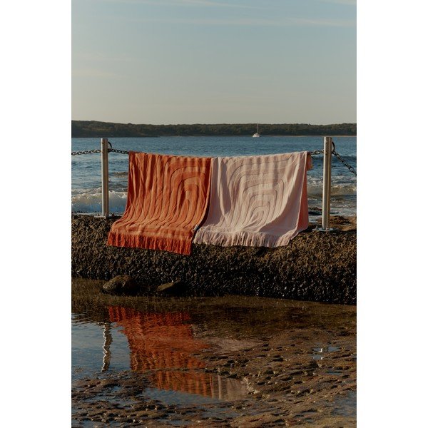 Terrakota oranž puuvillane rannarätik , 160 x 90 cm Luxe - Sunnylife-image-1