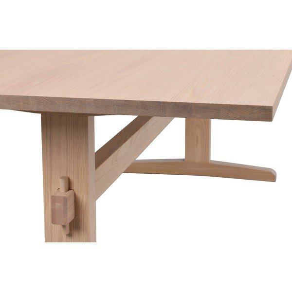 Kokkupandav söögilaud tammeplaadiga 240x95 cm Westville - Rowico-image-3