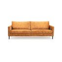 Kollane sametne diivan 220 cm Adagio - Scandic