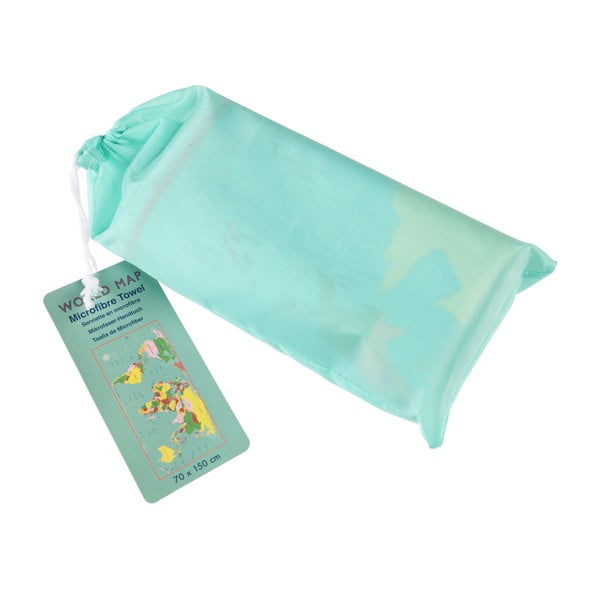 Helesinine rätik 150x70 cm World Map - Rex London-image-2