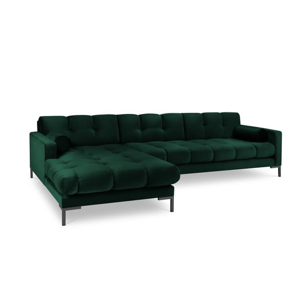 Tumeroheline sametne nurgadiivan , vasakpoolne nurk Bali - Cosmopolitan Design-image-2