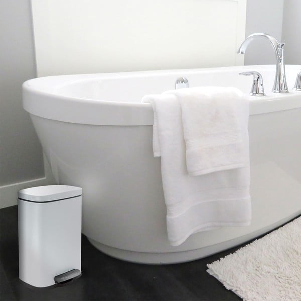 Mattvalge terasest prügikast 5 l Akira - Spirella-image-2