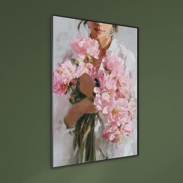 Trükitud pilt raamiga/lõuendil 70x100 cm Floral Embrace - Styler-image-1