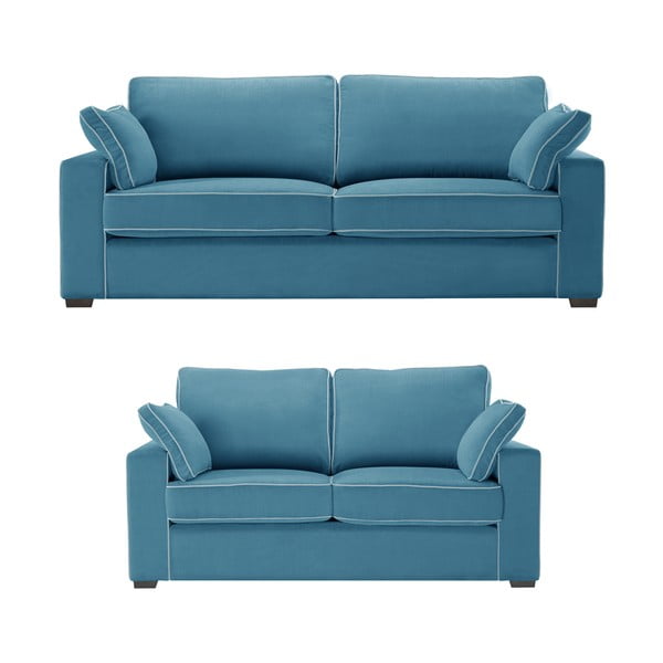Dvoudílná sedací souprava Jalouse Maison Serena, modrá