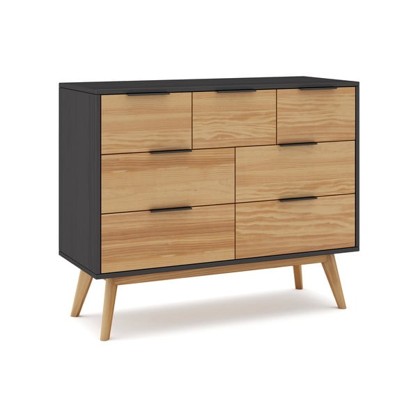 Must/füüsiline madal männi kapp 120x83 cm Lavis - Marckeric-image-4