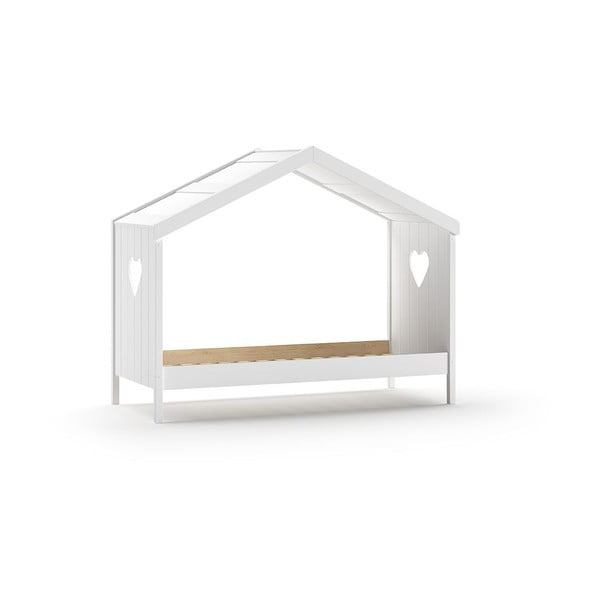 Valge maja stiilis lastevoodi 90x200 cm Amori - Vipack-image-2