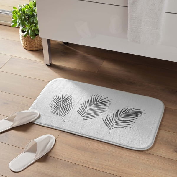 Valge-hõbedane vannitoamatt 45x75 cm Orbella - douceur d'intérieur-image-1