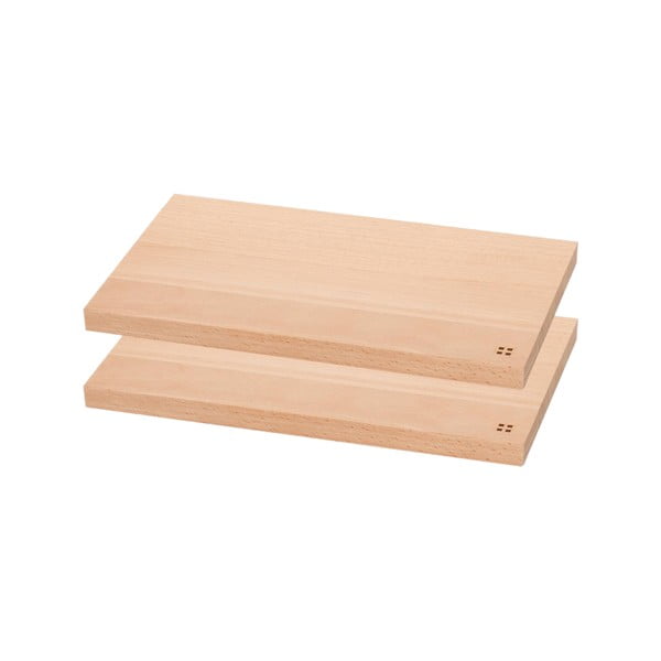 Sada 2 dřevěných prkének Sola Basic Wood, 26,5 x 15,5 cm