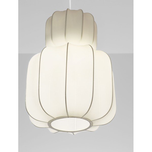 Mattvalge kangast ripplamp ø 28 cm Delina - Nova Luce-image-2