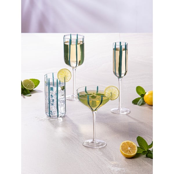Klaasid 4tk komplektis 450 ml Stripe - Ladelle-image-1