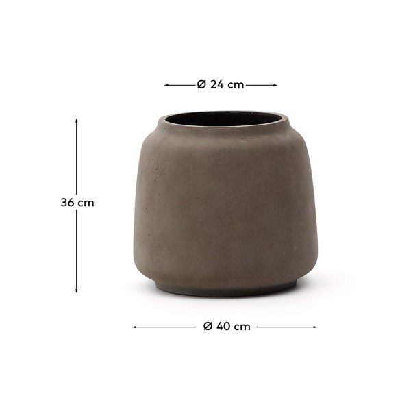 Betoonkate lillepotile ø 40 cm Lira - Kave Home-image-4