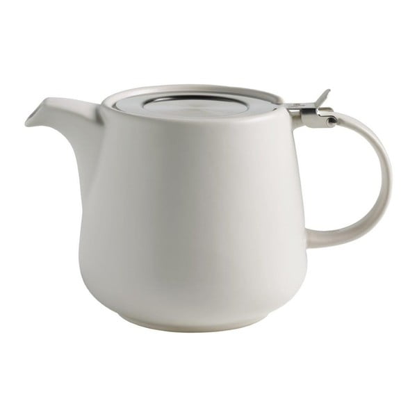 Bílá keramická konvice se sítkem na sypaný čaj Maxwell & Williams Tint, 1,2 l