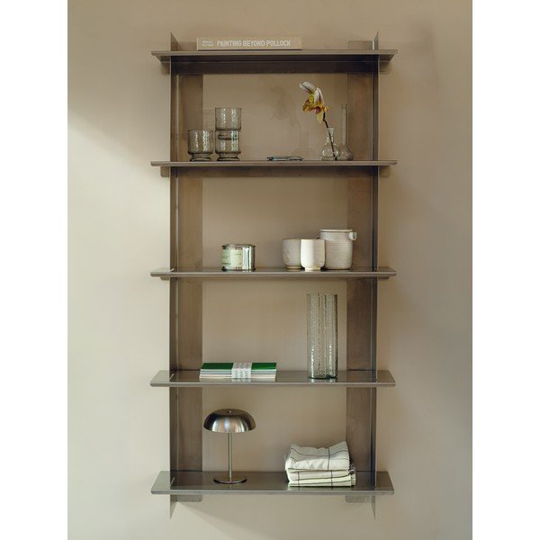 Kahetasandiline roostevabast terasest riiul hõbedases värvitoonis 70 cm Tivo Shelving Unit - 5-tier - noo.ma-image-1