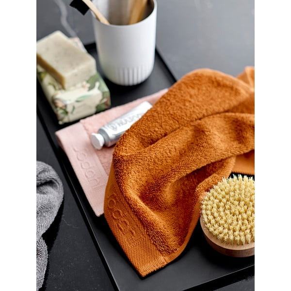 Oranž puuvillane froteerätik Clay, 100 x 50 cm Comfort Organic - Södahl-image-1