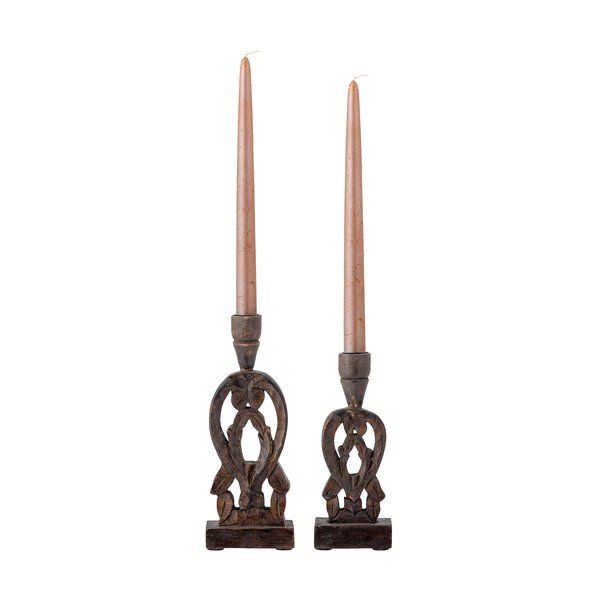 Puidust küünlajalgade komplekt 2 Bernie - Bloomingville-image-2