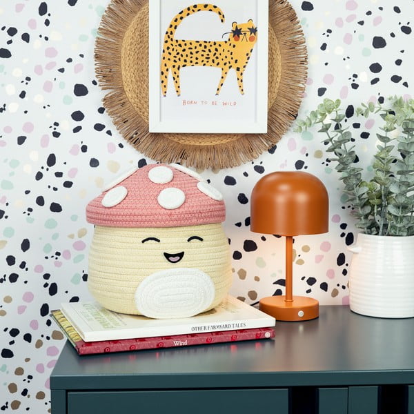 Beež kangast laste mänguasjakorv ø 23x22 cm Fizz Malcolm - SQUISHMALLOWS-image-1